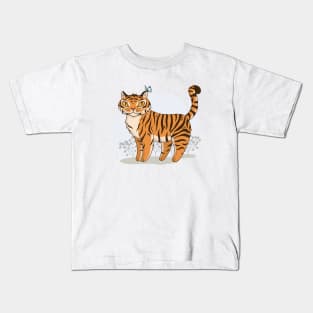 Young tigress on the stroll Kids T-Shirt